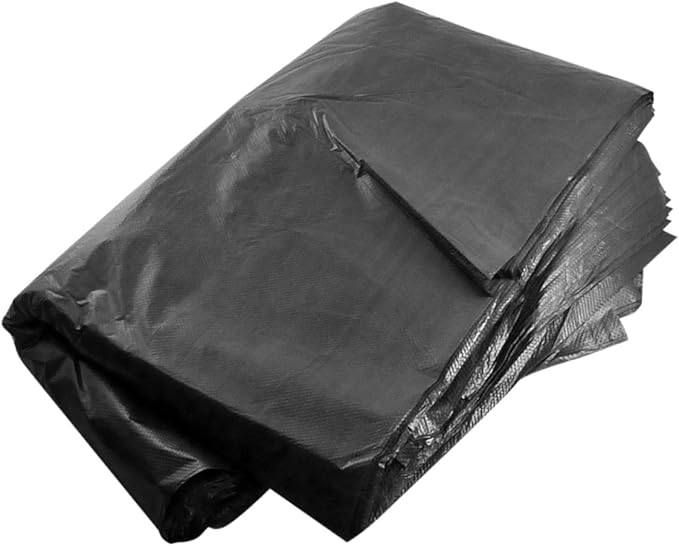 50pcs Large Heavy Duty Garbage Bags 80x100cm Black Contractor Trash Bags for 100l Bins Outdoor Commercial Kitchen Waste Disposal
