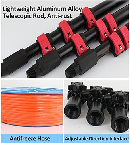 Glass Cleaning Brush Home Water Fed Telescopic Pole Kit Solar Panel Brush Rotating for Photovoltaic PanelWater Fed Pole Telescopic Window Cleaning Kit Solar Panel Brush Telescopic Water