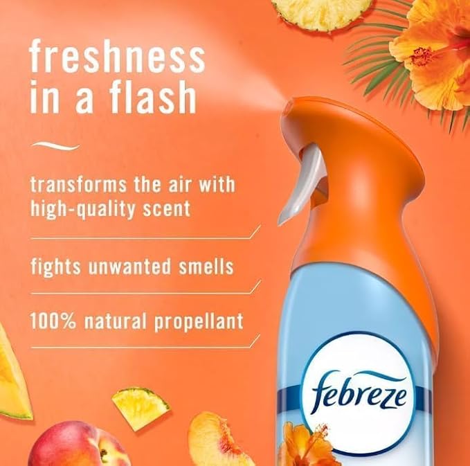 F.e.b.r.e.z.e Air Freshener -AIR MIST - 3 Ct 8.8 Fl oz (Hawaiian Aloha)