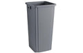 PRO&ampFamily 92 Qt. / 23 Gallon / 87 Liters Gray Square Trash Can. Trash Bin Kitchen Garbage Can Waste Basket Recycle Bin