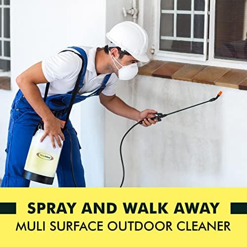 Outdoor - Concrete Roof Walls Headstone Deck and Vinyl Siding Cleaner - RTU Outdoor Cleaner Pack of 1