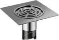 Bathroom/Shower Floor Drain Renovator - Tight Seal Anti-Odor/Insect Vortex Quick Universal Short Design