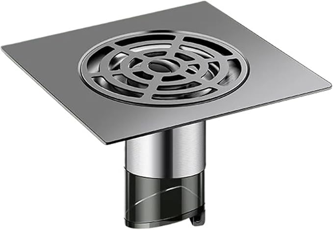 Bathroom/Shower Floor Drain Renovator - Tight Seal Anti-Odor/Insect Vortex Quick Universal Short Design