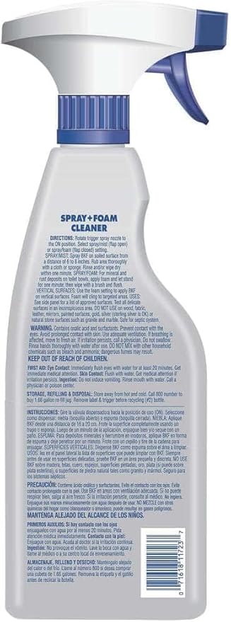 Bar-Keeper’s-Friend More Spray and Foam Cleaner 25.4oz Hard Water Stain Remover Pack of 2