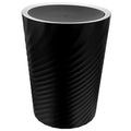Small Bathroom Trash Can with Lid Large Capacity Plastic Wastebasket for Bedroom and Office Convenient Garbage Bin for Home Use