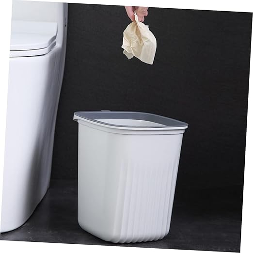Amosfun 3pcs Wastebaskets Kitchen Trash Can Trash Basket Storage Basket Plastic Can Home Waste Bin