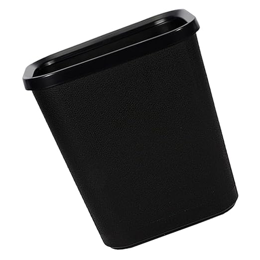 Happyyami 1pc Fire Retardant Trash Can Plastic Recycling Container Office Waste Storage Waste Basket