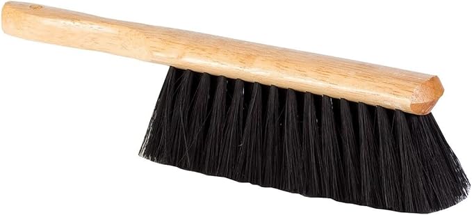 Soro Essentials- 8 Hand Broom Counter Brush with Tampico Bristles- Counter Brush with Soft Bristles and Wooden Handle Dusting Brush for Cleaning Counter Car Bed Couch Furniture