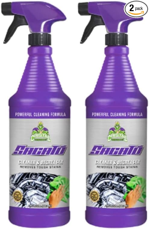 Sacato Cleaner &amp Degreaser Liquid Stainless Steel 64 Fl Oz 2 Pack