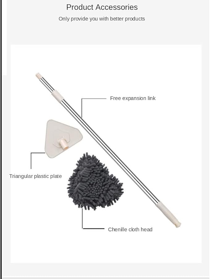 JSEIAJB Dust Cleaning Mop for Washing Floor Ceiling Rag Squeeze Flat Windows Practical Home Kitchen Offers Easy