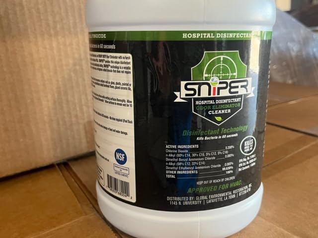 SNiPER Hospital Disinfectant Odor Eliminator &amp All-Purpose Cleaner 1 Gallon 2-Pack