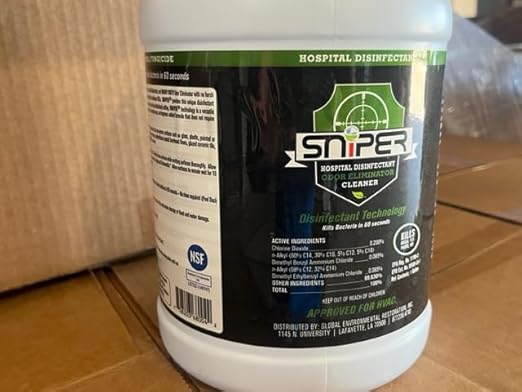 SNiPER Hospital Disinfectant Odor Eliminator &amp All-Purpose Cleaner Set of 4 Ounce Spray 32 Ounce Spray and 1 Gallon Bottle