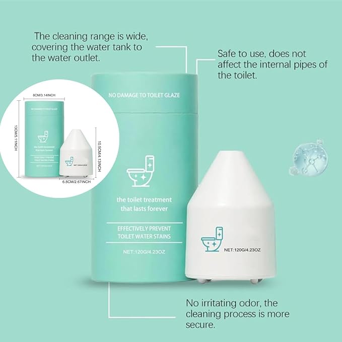 Toilet Cleaner Automatic Toilet Cleaner for Continuous Cleaning Long-Lasting No-Scrub Action – Helps Reduce Hard Water Stains &amp Odor in the Bowl