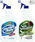 Bundle of Sparkle Plenty Chandelier Cleaner Drip Dry Spray No Wipe &amp Silk Plant Cleaner Spray No Wipe - Dust Cleaning Supplies for Fake Plant Artificial Flower Shower Glass or Window Screen (32