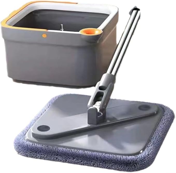 Revolutionary Self Wringing Rotating Mop for Efficient Cleaning of All Floor Types Including Tile and Wood