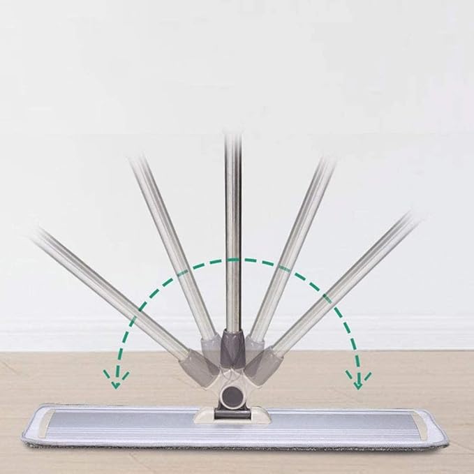 Hands-Free Washing Flat Microfiber Wet Dry Mop Self Wringing Squeeze Mops Cleaning System
