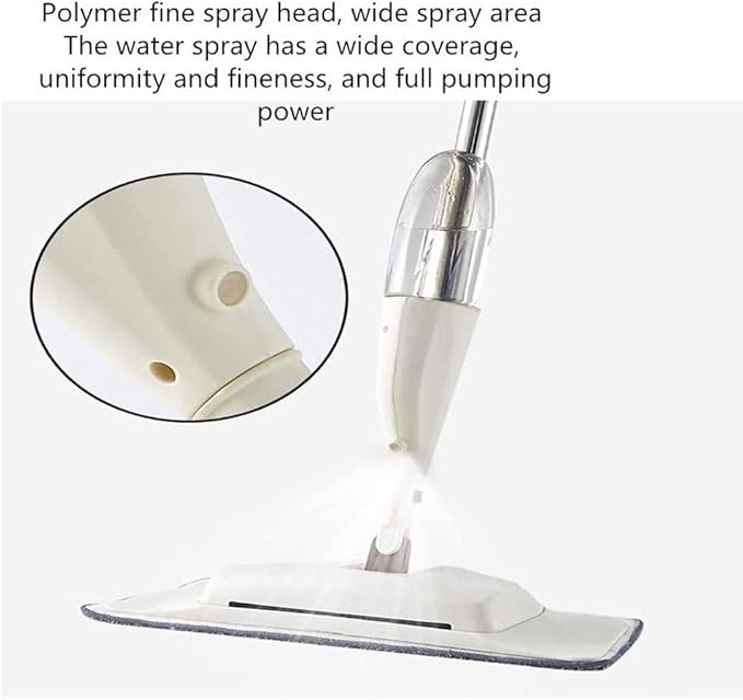 Microfiber Spray Mop 360 Degree Swiveling  Home Floor Cleaning Sweeper with Refillable Bottle 2 Free Reusable Machine Washable Pads