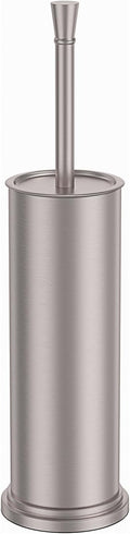 Toilet Brush and Holder Set：304 Stainless Steel Heavy Duty Toilet Bowl BrushRemovable Inner Bowl and Splash ProtectionBathroom Toilet Brush-Dense Bristles for Through Cleaning