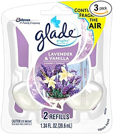 Glade Plugins Refills Lavender Vanilla 1.34 oz (Pack of 3)