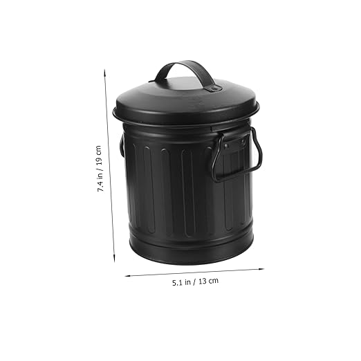 VILLCASE Creative Wastebasket Bucket Shaped Rubbish Bin Office and Home Storage