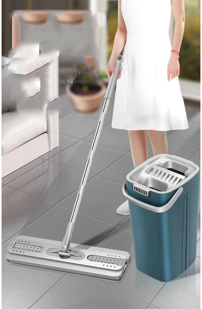 Hands-Free Tiktok Mop Household Dry and Wet Scratch-Off Tablet Bucket Clean The Lazy
