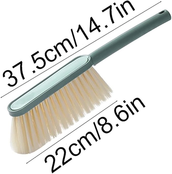 Bed Brush Soft Cleaning Brush Hand Broom Reusable Cleaning Tools Counter Duster Dusting Brush for Home Cleaning Long Handle(Pink)