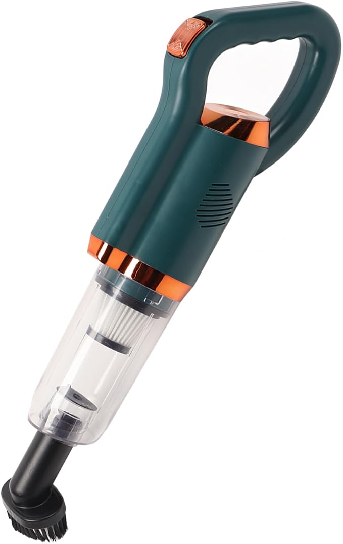 Cordless Vacuum Cleaner 8500PA Strong Suction Handheld Stick Vacuum with 500ml Dust Cup and Floor Brush for Hard Floor Carpet Pet Hair (Green)