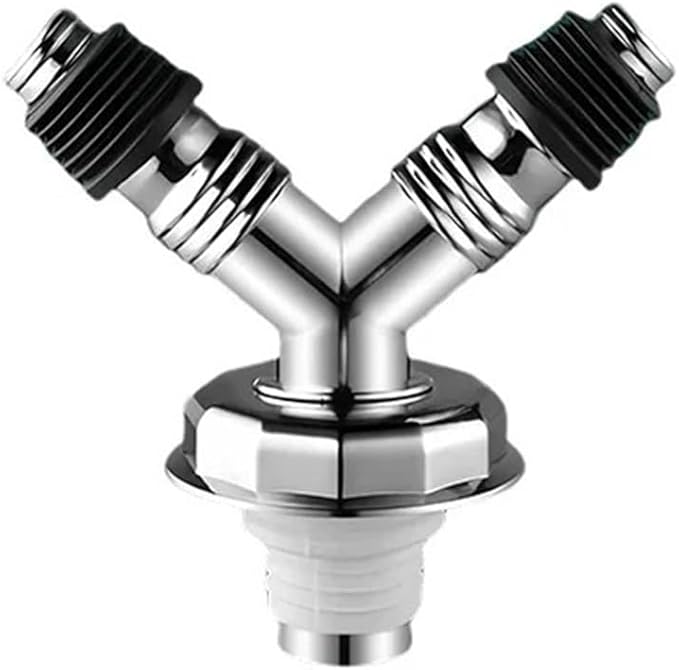 3 Way Drain Pipe For Washing Machine One-way Return Proof Drainage Strainer Stopper Insect Odor Proof Sink Sewer Joint Plug(Style C 1PC)