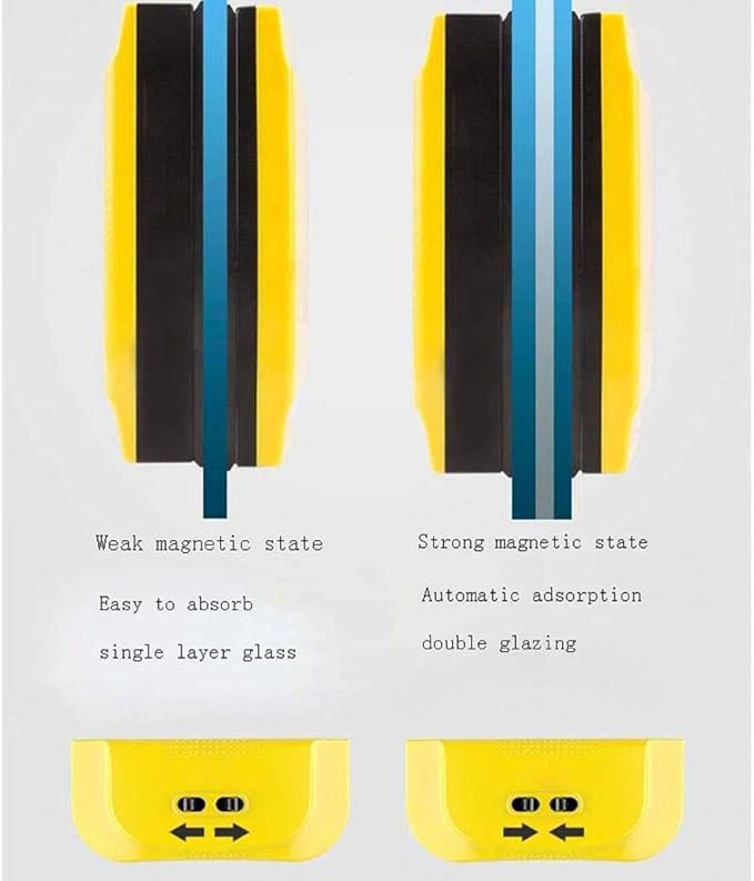 Adjustable Magnetic Double-sided Window Cleaner Double-layer Glass Household Cleaning Tool