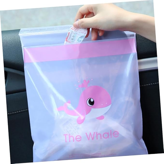 Healifty 60pcs Car Trash Bags Stick Disposable Plastic Bags for Vomit and Garbage Portable and Compact Design for Travel Use