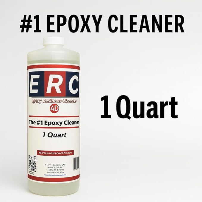 #1 Epoxy Cleaner – 1 Quart Concentrate | Makes 5+ Gallons | Helps Remove Oil &amp Grime | No Haze or Sticky Residue | For Epoxy Floors &amp Sealed Concrete |*Results depend on topcoat condition