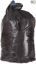 Trinity Plastics Low-Density Can Liners 56 gal 1.3 mil 43-inch x 47-inch Black 100/Carton (TRNML4347H)