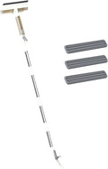 Double Side Mist Retractable Window Cleaner Glass Clean Scrapers Modern Window Spray Cleaning Brush for Shower Home Wall Door 3 Cotton Tips