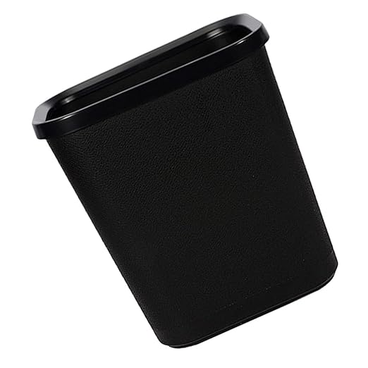 Slim Plastic Rubbish Container for Office Kitchen and Bathroom Practical Trash Storage Can with Stable Base for Compact Spaces Multi-Purpose Wastebasket