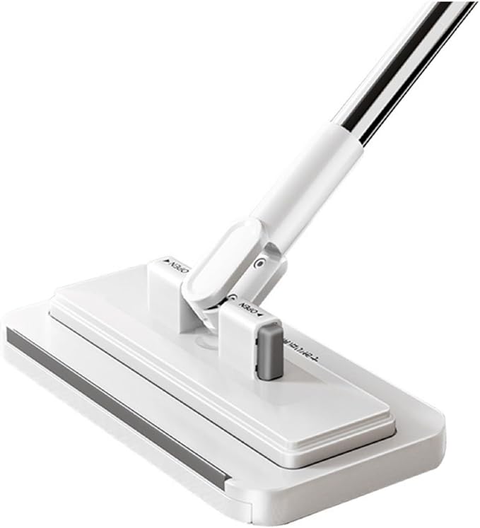 Lazy Mop Wet and Dry - Automatic Cloth Changing Mini Mop with 1-Second Snap Grip &amp 2 Reusable Cloths
