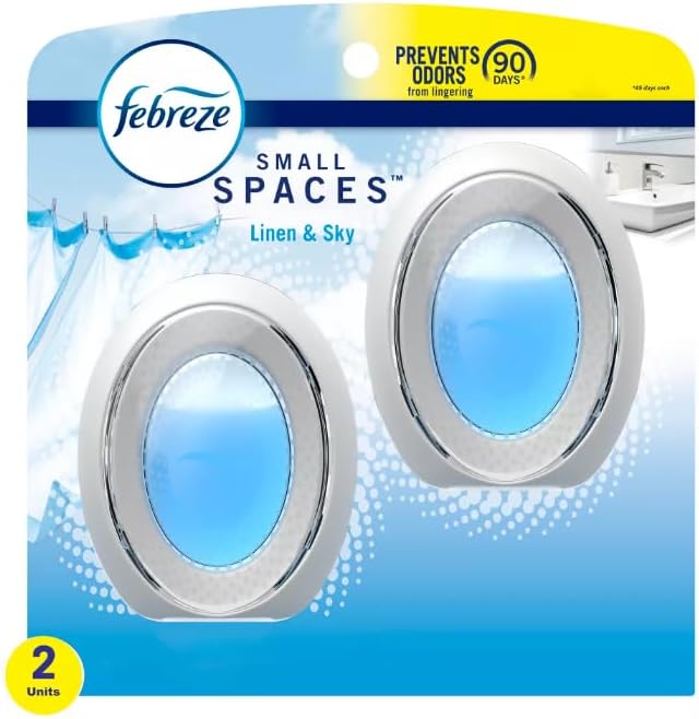 Generic F.e.b.r.e.z.e Small Spaces Air Freshener- 0.25 fl oz/2pk (Linen &amp Sky) Clear