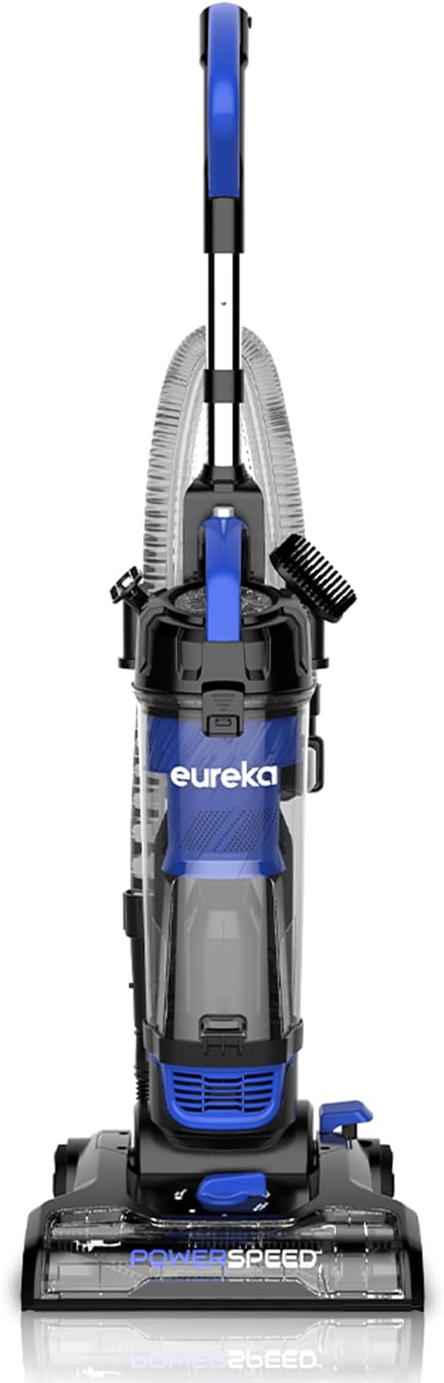 Eureka Lightweight Powerful Upright Vacuum Cleaner for Carpet and Hard Floor PowerSpeed New ModelBlueblack/New Model
