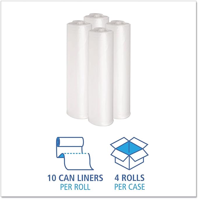 Extra Heavy-Duty Trash Bags 133 Gallon Clear 1.1 Mil Heavy Duty Garbage Bags 33 x 39 100 Count