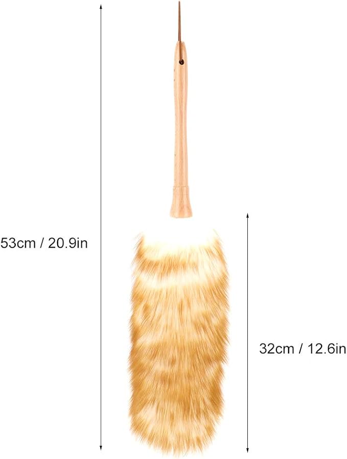 Soft Wool Household Duster Gentle Soft Duster Reusable Hand Dust Removal for Cleaning Books Keyboards Ceiling Fans Decorative Items