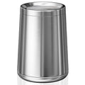 10L / 2.6Gal Small Stainless Steel Sliver Trash CanMetal Bathroom Garbage can with LidModern Home Décor Wastebasket with Flipping Lid Garbage Can for KitchenBathroomLiving Room(Silver)