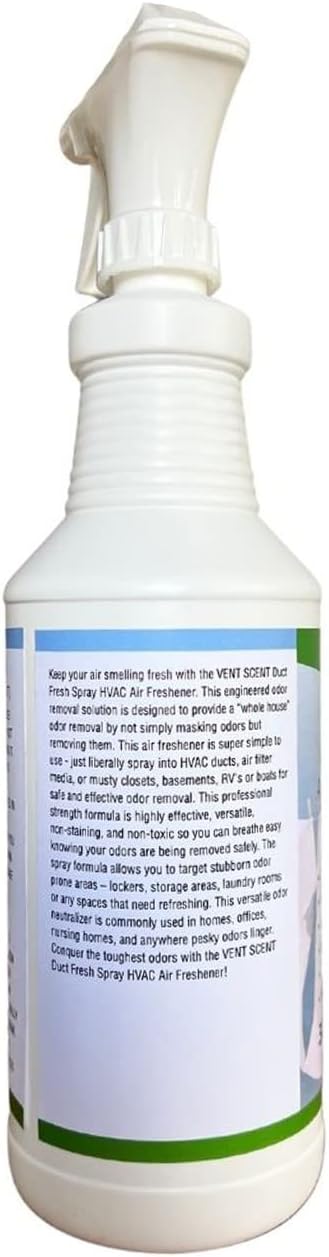 Northwest Enterprises Air Duct Cleaner Spray Essential Oils Professional HVAC Air Freshener Air Duct Deodorizer and Odor Remover Spray (Linen Breeze)