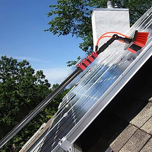 Glass Cleaning Brush Household Water Supply Telescopic Pole Kit Solar Panel Rotating Brush Solar Photovoltaic PanelsSolar Panel Cleaning Brush Window Cleaning Pole Window Cleane
