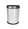 MYtodo Creative 12L Straight Barrel Wastebasket lidless Hotel Bathroom Plastic Trash can (Lightning Pattern)