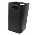 No Lid Kitchen Trash Can Black Multi-Functional Wastebasket for Home Office Bedroom and Living Room Easy to Clean Garbage Container