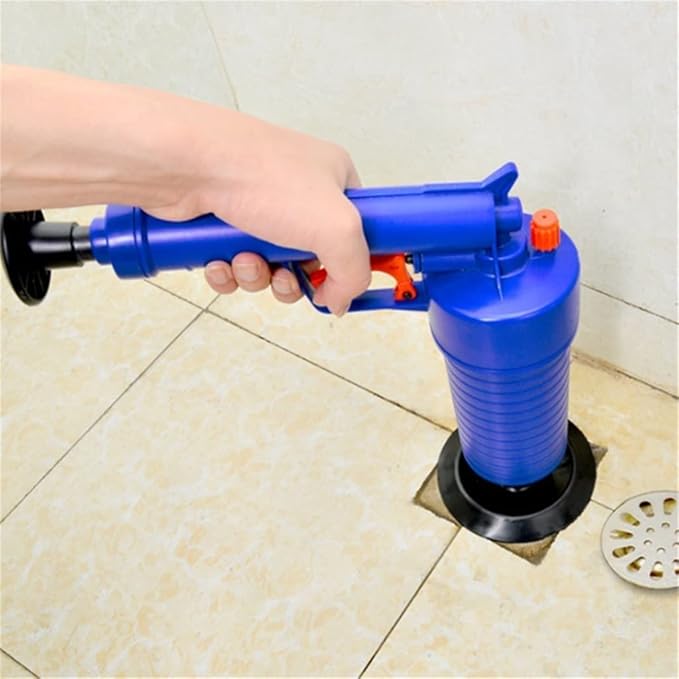 Air Pump Cleaner Dredge Toilet Plunger Sink Pipe Clogged Remover Bathroom Pipe Bathtub Kitchen Toilet Cleaning Tools Colorless odorless Cold and Heat Resistant Non-Slip Easy to Clean