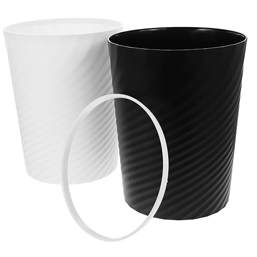 Alipis 2pcs Nordic Style Open Trash Can Small Household Wastebasket for Kitchen Bathroom Office Versatile Rubbish Bin and Easy to Use and Clean
