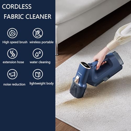 Cordless Handheld Carpet Washer8500Pa Powerful Cleaning for Sofa Curtain Carpet and Car Seat Cleaning