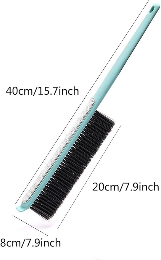 Whisk Broom Hand Held 2 Pcs Bench Brush Suitable for Sofa Curtains Cleaning Hand Broom Double-Sided Bristle Design