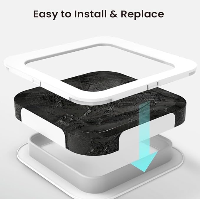 Refill Bag Ring Garbage Waste bag for TU01 Self Sealing Automatic Trash Can 6 Pack Refill Rings - Each Supports About 20 Times Package for a Total of 120 Times.