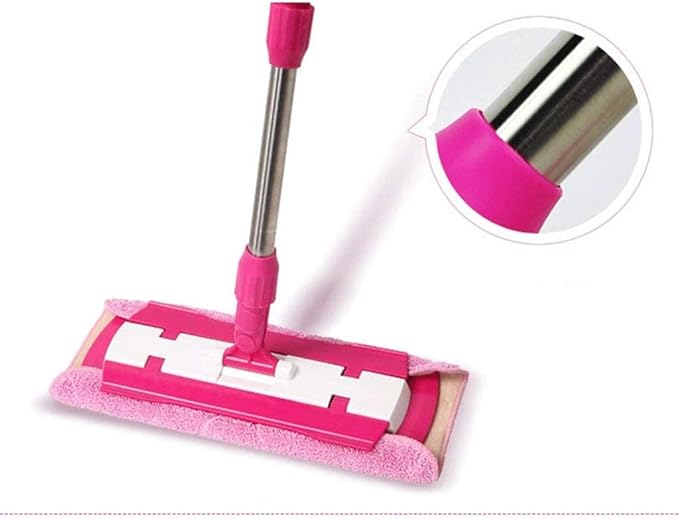 Professional Microfiber Mop Hardwood Floor Mop Stainless Steel Handle Flat Washable for Home Office Floor Cleaning